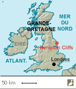 Situation de la réserve des falaises de Bempton (Grande-Bretagne)