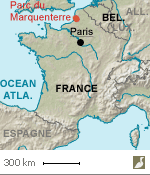 Situation du parc ornithologique du Marquenterre (Somme)