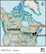 Situation d'Holyrood (Canada)