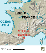 Situation de la station d'épuration (STEP) du Barcarès (Pyrénées-Orientales)