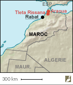 Situations d'Araoua et de Tleta-Rissana (Maroc)