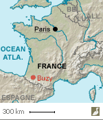 Situation de Buzy (Pyrénées-Atlantiques)