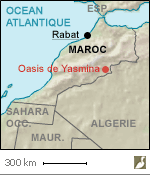 Situation de l'oasis de Yasmina (Maroc)