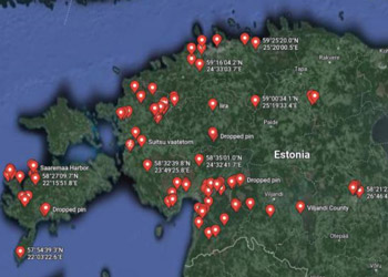 Carte Google Maps des sites intéressants repérés 