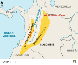 Aires de nidification historique et actuelle de la Conure à joues d'or (Ognorhynchus icterotis)