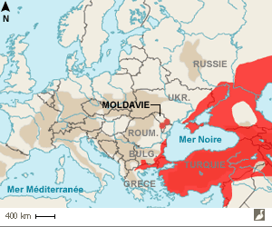 Aire de nidification du Traquet isabelle en Europe