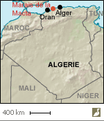 Situation du marais de la Macta (Algérie)