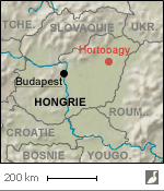 Situation du parc national de Hortobágy (Hongrie)