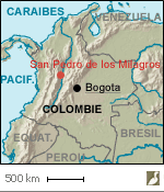 Situation de San Pedro de los Milagros (Colombie) 